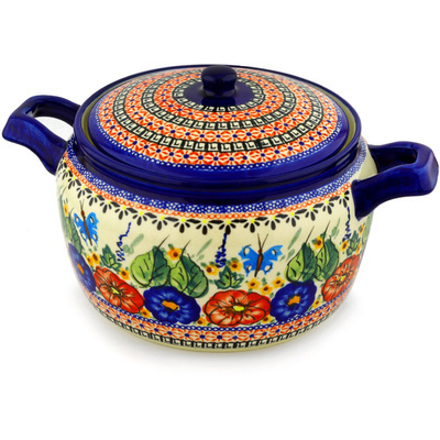 Polish Pottery Tureen 122 oz Spring Splendor UNIKAT