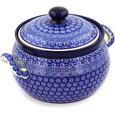 Polish Pottery Tureen 122 oz Winter Frost