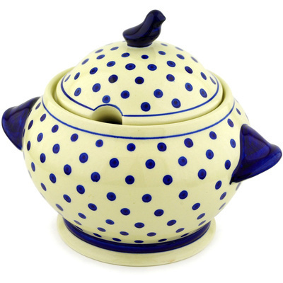 Polish Pottery Tureen 135 oz Polka Dot