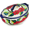 Polish Pottery Tureen 42 oz Poinsettia Paradise UNIKAT