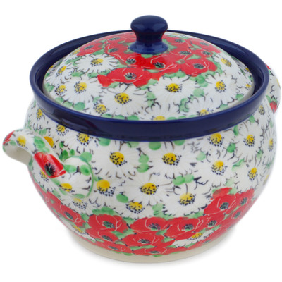 Polish Pottery Tureen 55 oz Spring Blossom Harmony UNIKAT