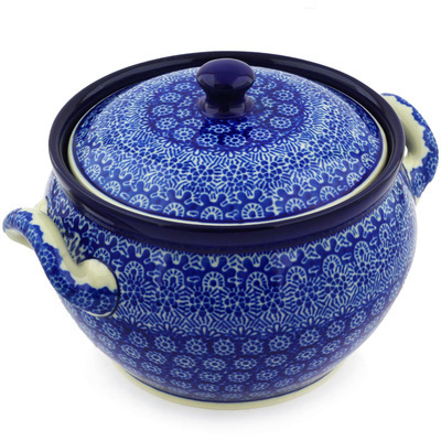 Polish Pottery Tureen 55 oz Winter Frost