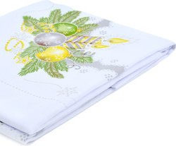 Twinkling Holiday Doiley Grey
