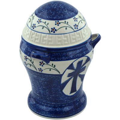 Polish Pottery Urn 11&quot; Whimsical