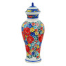 Faience Urn 18&quot; Little Flower Patch