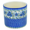 Polish Pottery Utensil Jar 5&quot; Blue Blossom