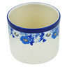 Polish Pottery Utensil Jar 5&quot; Blue Spring Blue