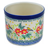 Polish Pottery Utensil Jar 5&quot; Festive Avian Delight UNIKAT