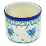 Polish Pottery Utensil Jar 5&quot; Forget Me Not UNIKAT