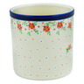 Polish Pottery Utensil Jar 6&quot; Blushing Blooms