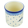 Polish Pottery Utensil Jar 6&quot; Cow That Jumped Over The Moon