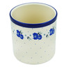 Polish Pottery Utensil Jar 6&quot; Daisy Crown