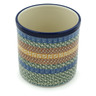 Polish Pottery Utensil Jar 6&quot; Grecian Sea