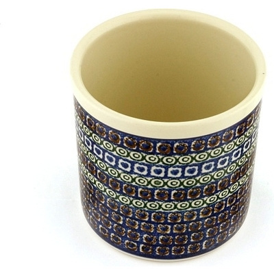 Polish Pottery Utensil Jar 6&quot;