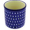 Polish Pottery Utensil Jar 6&quot; Midnight Stars
