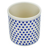 Polish Pottery Utensil Jar 6&quot; Polka Dot Delight