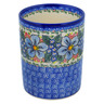 Polish Pottery Utensil Jar 7&quot; Floral Dream UNIKAT