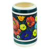 faience Utensil Jar 7&quot; Little Flower Patch Black