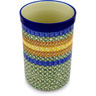 Polish Pottery Utensil Jar 8&quot; Grecian Sea