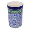 Polish Pottery Utensil Jar 8&quot; Kiwi Flower