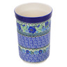 Polish Pottery Utensil Jar 8&quot; Moody Blues UNIKAT