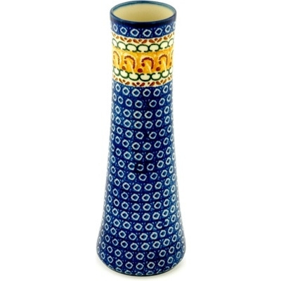 Polish Pottery Vase 10&quot; Buena Vista