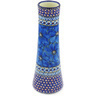 Polish Pottery Vase 10&quot; Cobalt Poppies UNIKAT