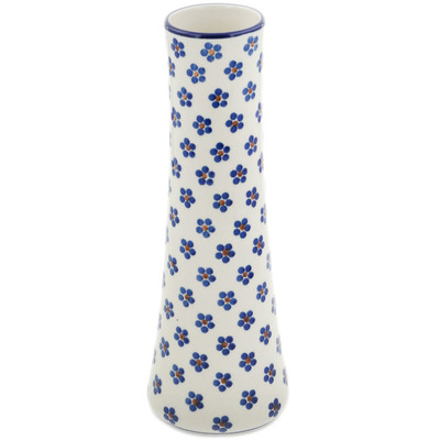 Polish Pottery Vase 10&quot; Daisy Dots