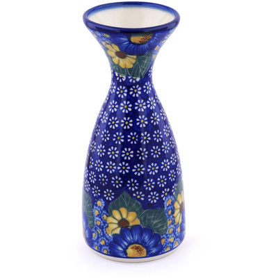Polish Pottery Vase 10&quot; Floral Fruit Basket UNIKAT
