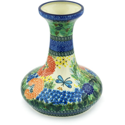 Polish Pottery Vase 10&quot; Garden Delight UNIKAT