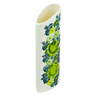 Faience Vase 10&quot; Green Wave