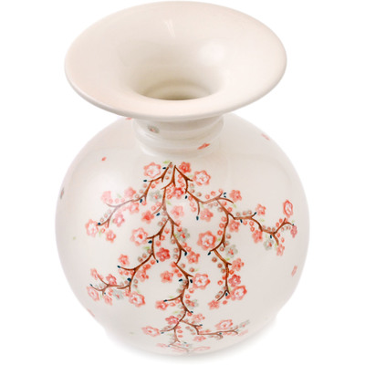Polish Pottery Vase 10&quot; Sakura