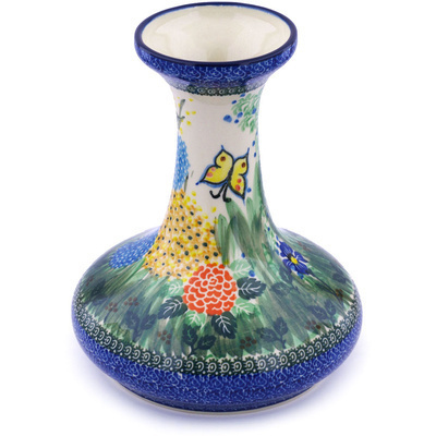 Polish Pottery Vase 10&quot; Spring Garden UNIKAT