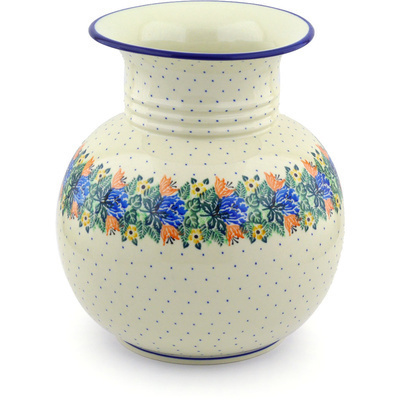 Polish Pottery Vase 11&quot;