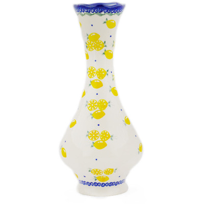 Polish Pottery Vase 11&quot;