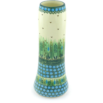 Polish Pottery Vase 11&quot; Prairie Land UNIKAT