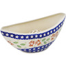 Polish Pottery Vase 11&quot; Sleigh Bells