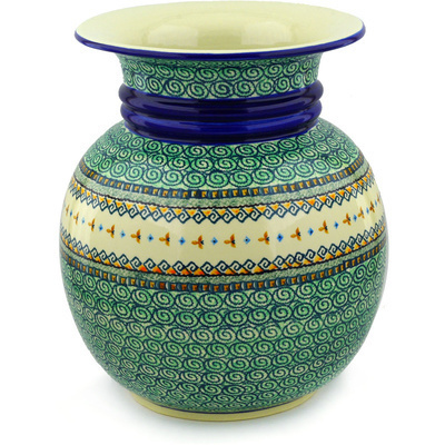 Polish Pottery Vase 12&quot; Albuquerque UNIKAT