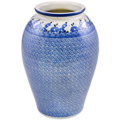 Polish Pottery Vase 12&quot; Eternal Winter