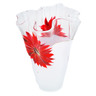 Glass Vase 12&quot; Frosty Fuchsia