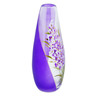 Glass Vase 12&quot; Lavender Morning