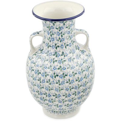 Polish Pottery Vase 12&quot; Summer Wind