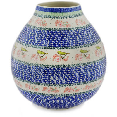Polish Pottery Vase 12" UNIKAT