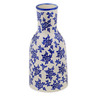 Polish Pottery Vase 13&quot; Cobalt Bursts
