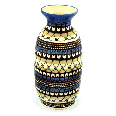 Polish Pottery Vase 13&quot;