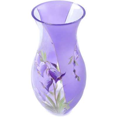 Glass Vase 13&quot; Lavender