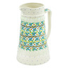 Polish Pottery Vase 13&quot; Sweet Blooms UNIKAT