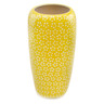 Polish Pottery Vase 14&quot; Lemonade Field UNIKAT
