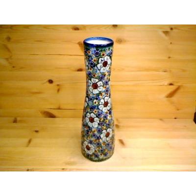 Polish Pottery Vase 14&quot; UNIKAT