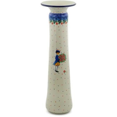 Polish Pottery Vase 15&quot; Charming Prince UNIKAT